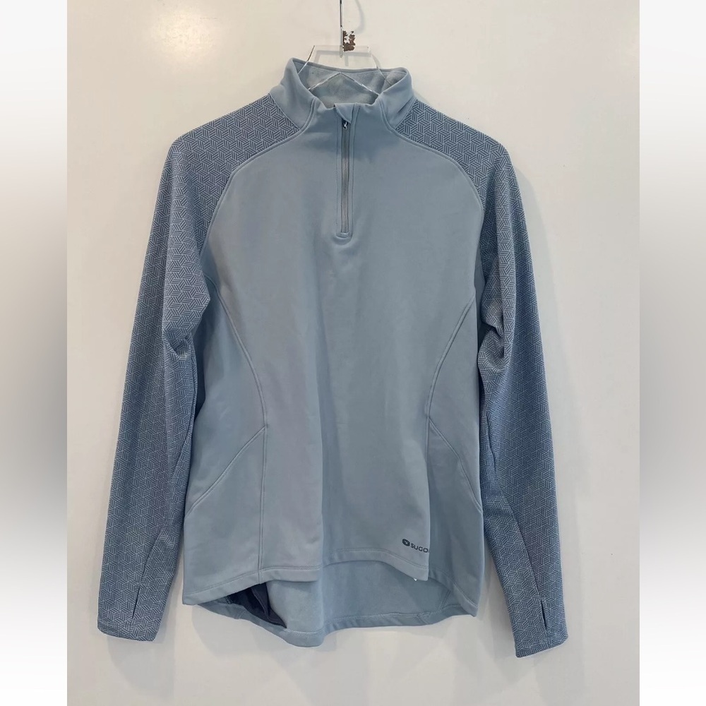 Sugoi Cycling Blue Quarter Zip Pullover Womens Size XL